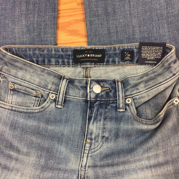 Lucky Brand Lolita Boot Cut Medium Wash Denim Blue Jeans Size 0 New With Tags - Picture 7 of 10